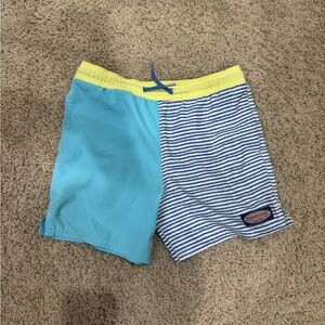 Vineyard Vines Blue and Yellow Swim Shorts